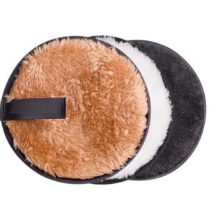 Long Hair Microfiber Facial Pads Soft Facial Puff for Cleaning and Makeup Removal