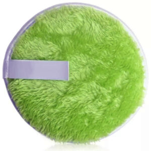 Colorful Long Hair Microfiber Face Cleaning Puff Washable Makeup Remover Sponge