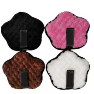 Star-shaped Embossed Microfiber Washable Facial Puff Makeup Remover Face Sponge