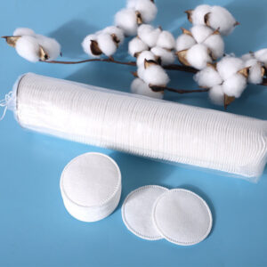 Double-sided Design Edge-locked 3 Layer Cosmetic Cotton Pads Custom Packaging 80pcs/bag