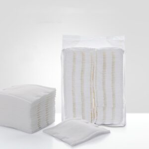 Double-sided Design 3 Layer Makeup Remover Facial Square Cotton Pads 100pcs/bag