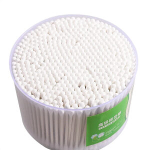 Custom Label Paper Stick Cotton Swabs 500pcs in Plastic Canister