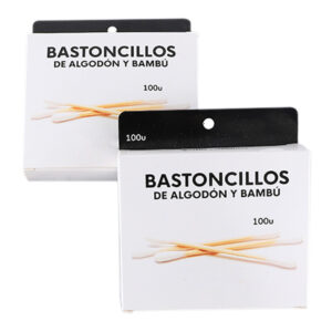 Biodegradable Paper Box Bamboo Stick Cotton Swabs 100 Count