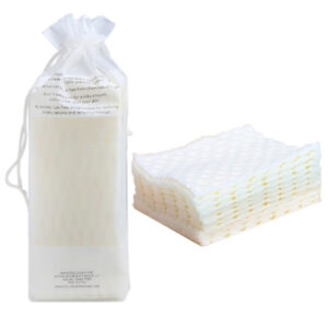 3 Layer Embossed Cosmetic Cotton Pads Square Shape 60pcs/bag