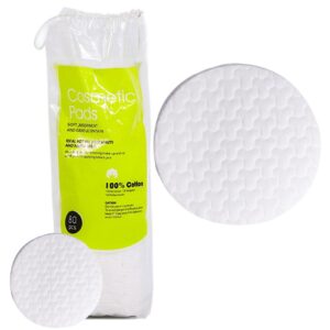 Custom Packaging 3 Layer Shamrock Embossed Cosmetic Cotton Rounds 80pcs/pack