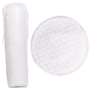 3 Layer Rhombus Dot Embossed Edge-locked Cosmetic Cotton Rounds 80pcs/pack