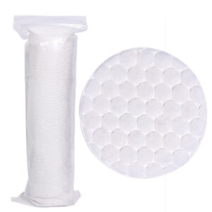 3 Layer Big Dot Embossed Cosmetic Cotton Rounds Diameter 6cm 80pcs/pack