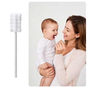 Baby Oral Gauze Cleaner Paper Stem